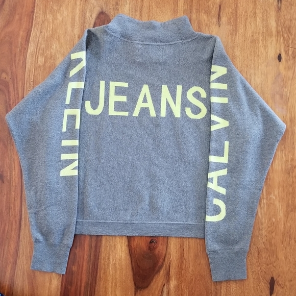 Calvin Klein Jeans Travel Logo Mock Neck Sweater - Picture 5 of 8